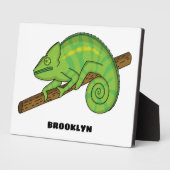 Parson's chameleon illustratie fotoplaat (Zijkant)