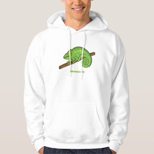 Parson's chameleon illustratie hoodie (Voorkant)