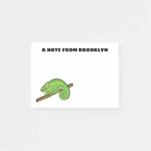 Parson's chameleon illustratie post-it® notes (Voorkant)