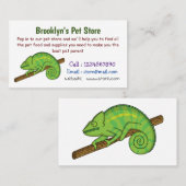 Parson's chameleon illustratie visitekaartje (Voorkant / Achterkant)