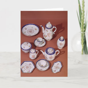 Part of a Worcester monogrammed tea service Notitiekaartje