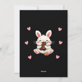 Part‑Time Egg Hunter, Full‑Time Snacker Easter  Feestdagenkaart (Achterkant)