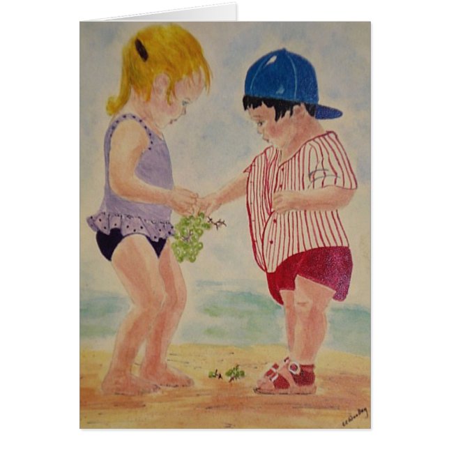 Partage à la plage (Devant)