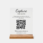 Partage de photos de mariage avec code QR (Recto)