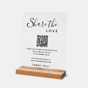 Partager Amour Mariage Photos Digital Album QR Cod