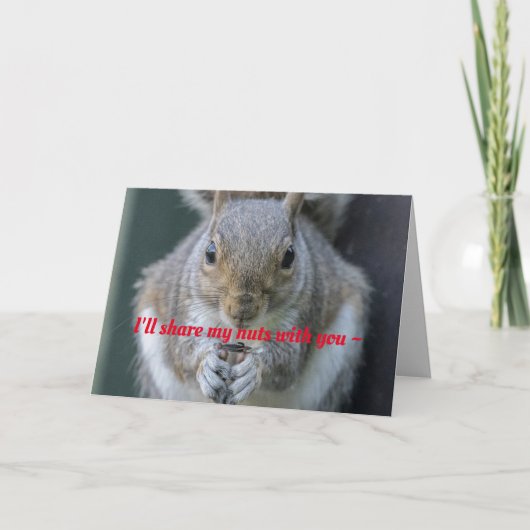 PARTAGER DES NUTS VOUS AIME CARTE (Devant)