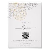 Partager l'amour Elegant Mariage Photo Partager QR (Devant)