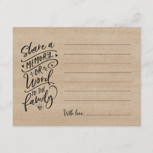 Partager un souvenir ou un mot à la carte de sympa