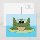 Partager une carte postale de grenouille souriante (Devant / Derrière)