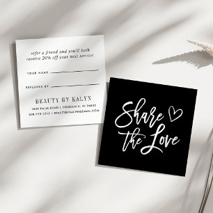 Partagez l'amour Référence en noir et blanc