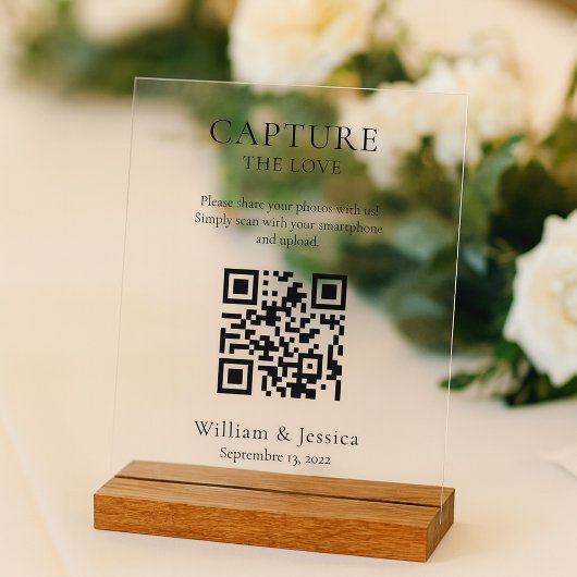 Partagez les photos de mariage avec code QR