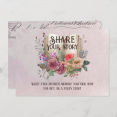 Partagez votre histoire Carte d'activité Anniversa (Devant / Derrière)