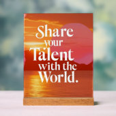 Partagez Votre Talent Avec Le Monde (Neutre)