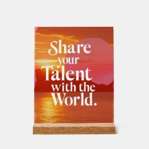 Partagez Votre Talent Avec Le Monde