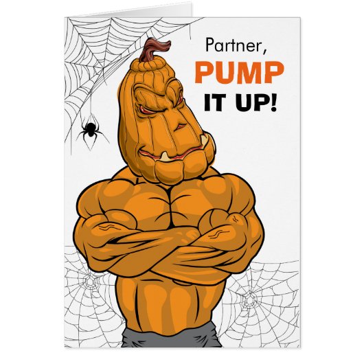 Partenaire Halloween Musclé Jack o' Lantern (Devant)