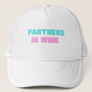 Partenaires Dans Le Casquette Vin, Vin Trucker