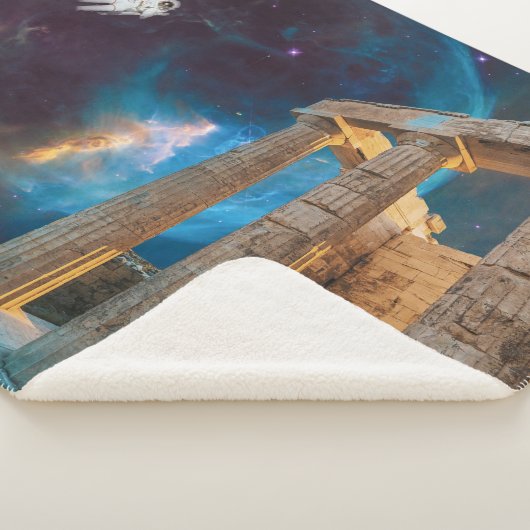 Parthenon Acropolis Griekenland bereikt ruimte Sherpa Deken (3/4)