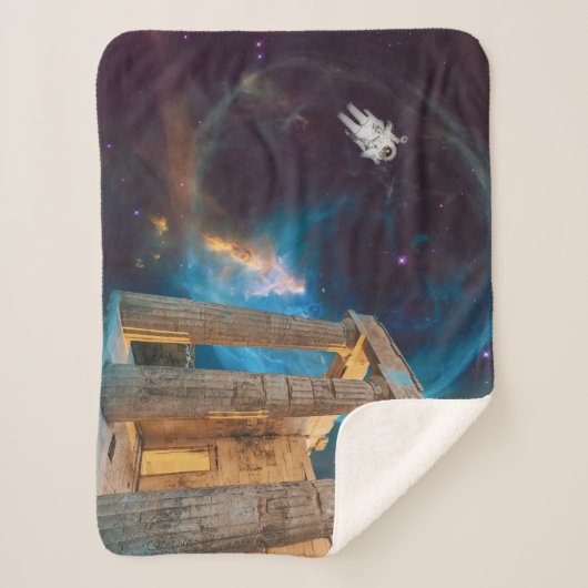 Parthenon Acropolis Griekenland bereikt ruimte Sherpa Deken (Voorkant)