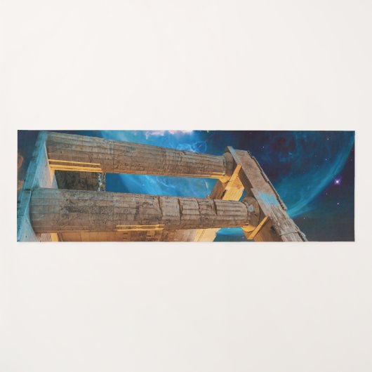 Parthenon Acropolis Griekenland bereikt ruimte Yogamat (Voorkant (horizontaal))