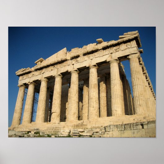 Parthenon Acropolis in Athene Poster (Voorkant)