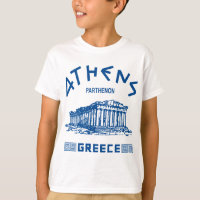 Parthenon - Athene - Grieks (blauw)
