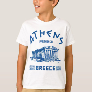 Parthenon - Athene - Grieks (blauw) T-shirt
