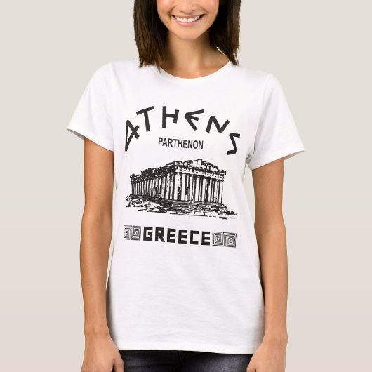Parthenon - Athene - Grieks (zwart) T-shirt (Voorkant)