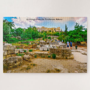 Parthenon Athene. Legpuzzel