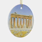 Parthenon, c.1834 (m/c boven potlood op papier) keramisch ornament (Rechts)