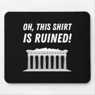 Parthenon Griekenland en Acropolis van Athene Muismat