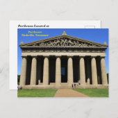 Parthenon Nashville, carte postale tennessee (Devant / Derrière)