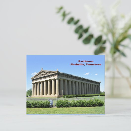 Parthenon Nashville, carte postale tennessee (Debout devant)