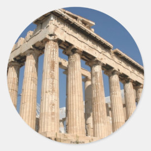 Parthenon-sticker Ronde Sticker