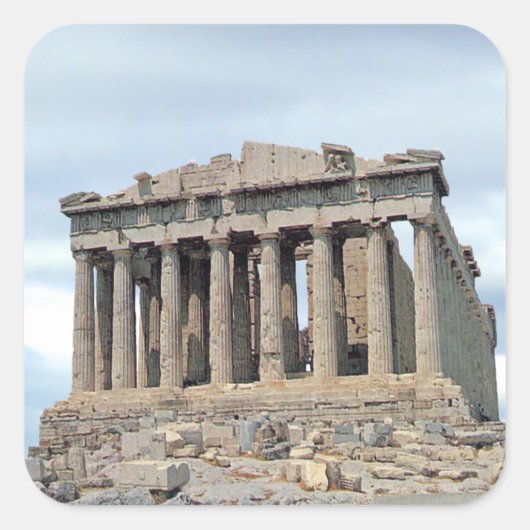 Parthenon-Sticker Vierkante Sticker (Voorkant)