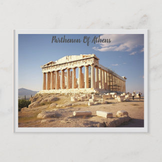Parthenon van Athene Briefkaart