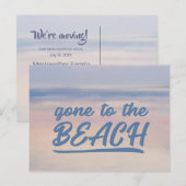 Parti à la plage ! Cartes postales de nouvelle adr (Devant / Derrière)