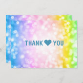 Parti Anniversaire de enfant Merci note Unicorn Ar (Devant / Derrière)