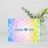 Parti Anniversaire de enfant Merci note Unicorn Ar (Debout devant)