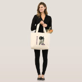 Parti Cocker Spaniel Moeder; Moeder van Cocker Spa Grote Tote Bag (Voorkant (model))