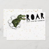 Parti Crasher Dinosaur Merci Notes (Devant / Derrière)