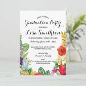 Parti de graduation Aloha Tropical Luau Invitation (Debout devant)