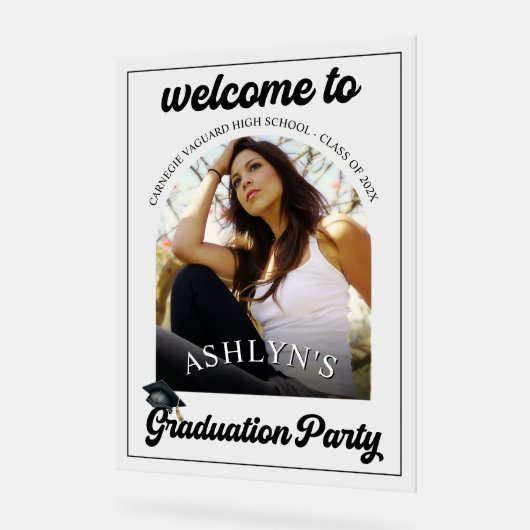 Parti de graduation moderne rétro (Angle)