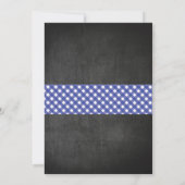 Parti de la graduation BBQ Invitation Bleu En vich (Dos)