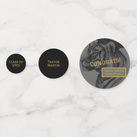 Parti de la graduation Confetti (Devant)