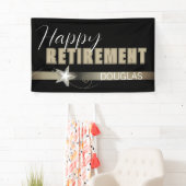 Parti de la retraite amusant ! Banderole personnal (En situation)