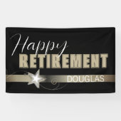 Parti de la retraite amusant ! Banderole personnal (Horizontal)