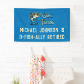 Parti de la retraite de la pêche - Bannière de pêc (En situation)