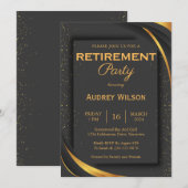 Parti de la retraite Invitation Élégante Parti d'a (Devant / Derrière)