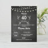 Parti de la retraite Invitation Rustic Retraite Ch (Debout devant)