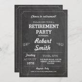 Parti de la retraite Invitation Rustic Retraite Ch (Devant / Derrière)